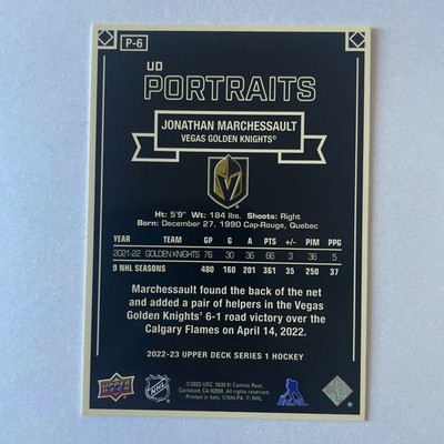 2022 Upper Deck Series 1 #P-6 Jonathan Marchessault UD Portraits