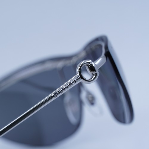 Pre-owned Gucci Gg1700s 002 Silver/grey With Silver Mirror 99-1-125 Sunglasses Auth...