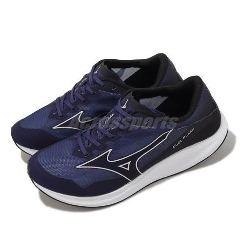 Mizuno Duel Flash Wide темно-белые мужские кроссовки для бега по шоссе U1GD2370-01