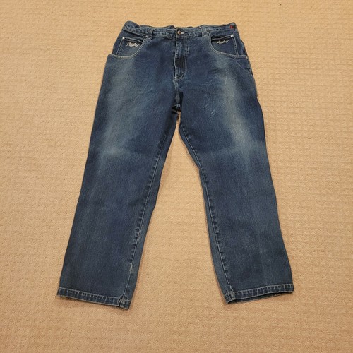 パンツ FUBU Original Baggy Denim Fubu Jeans Sports Collection Baggy Hip Hop Denim Jeans Mens
