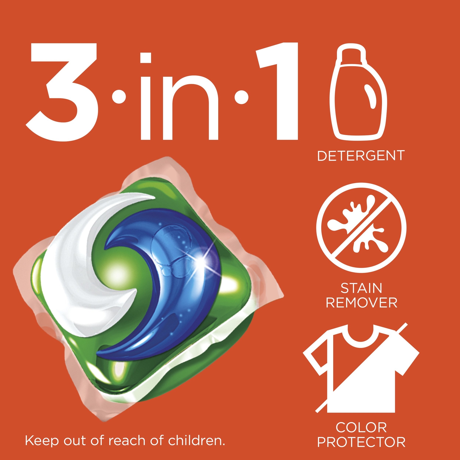 Tide PODS 3 in 1 HE Turbo Laundry Detergent Pacs, Original Scent, 81 Count Tub