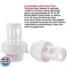 AQDD Pool Drain Connector 10184 Pool Drain Hose Adapter Suitable for Intex Round Swimming Pool Hose Drain (2 Pack)