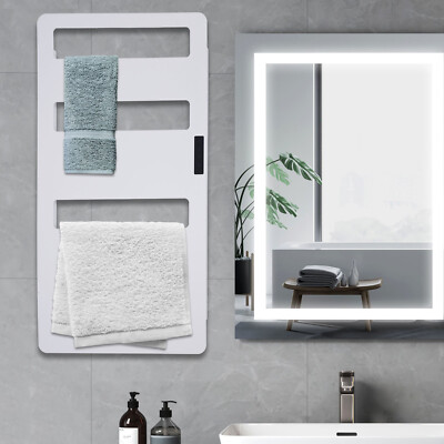 Heated Towel Rack for Bathroom Towel Warmer Wall Mounted Towel Drying with Timer