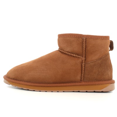 Pre-owned Emu Australia A24us Ankle Boots W10937-chestnut Chataigne Stinger Micro In Brown
