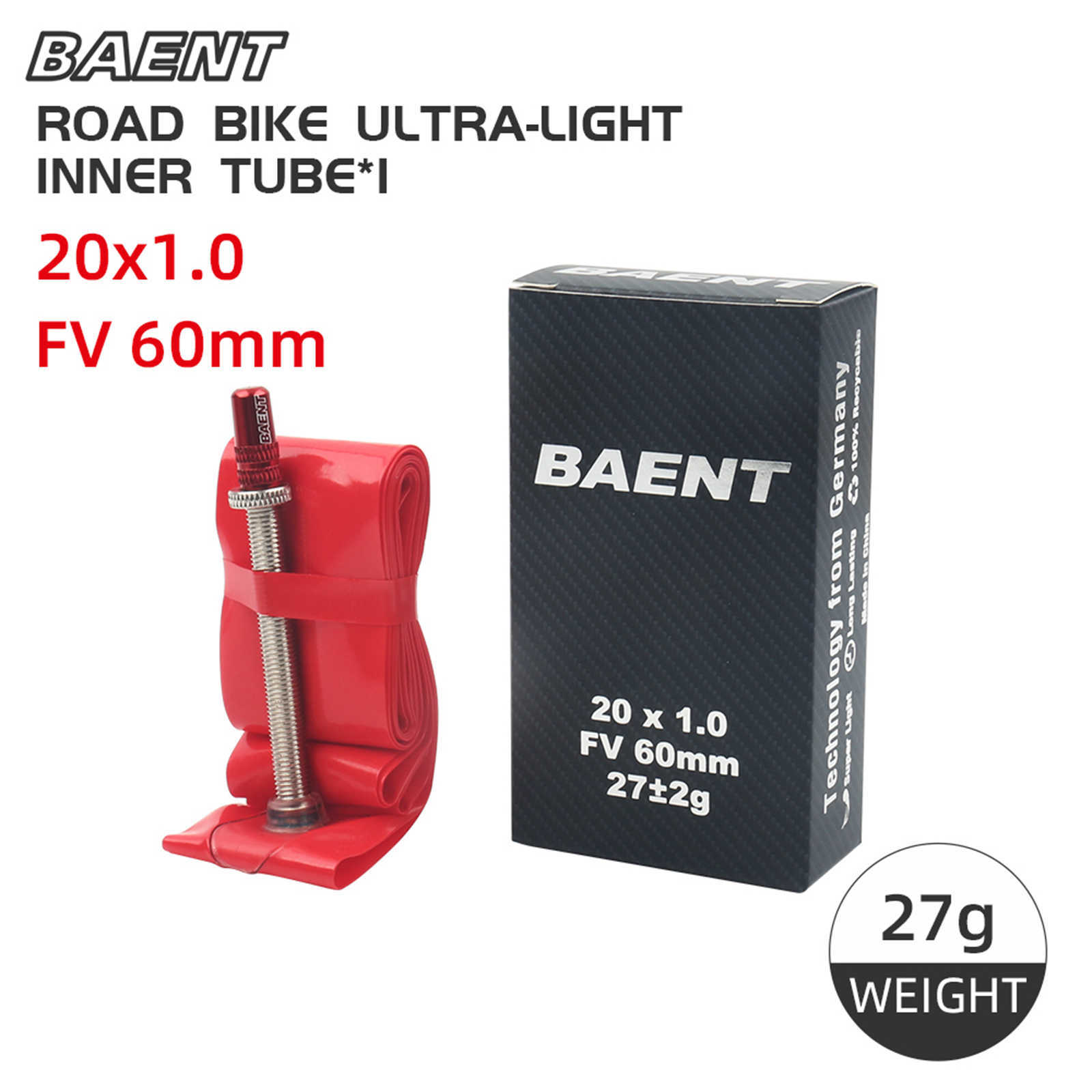 BAENT Ultralight Bicycle Inner Tube TPU 16 20 26 27.5 29 700C Road MTB Bicycle