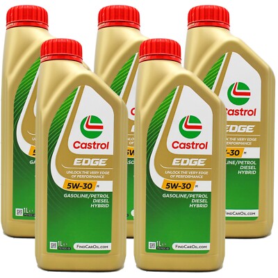 5 LITRI OLIO CASTROL EDGE 5W30 M BMW LONGLIFE 04 ACEA C3 MERCEDES 229.31 229.51