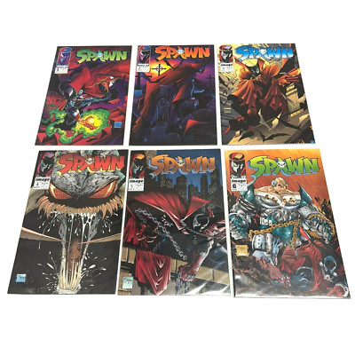 (7) Spawn #1,-6 (1992) #138 (2004) Lot (Image Comics) Todd McFarlane, Key Comics