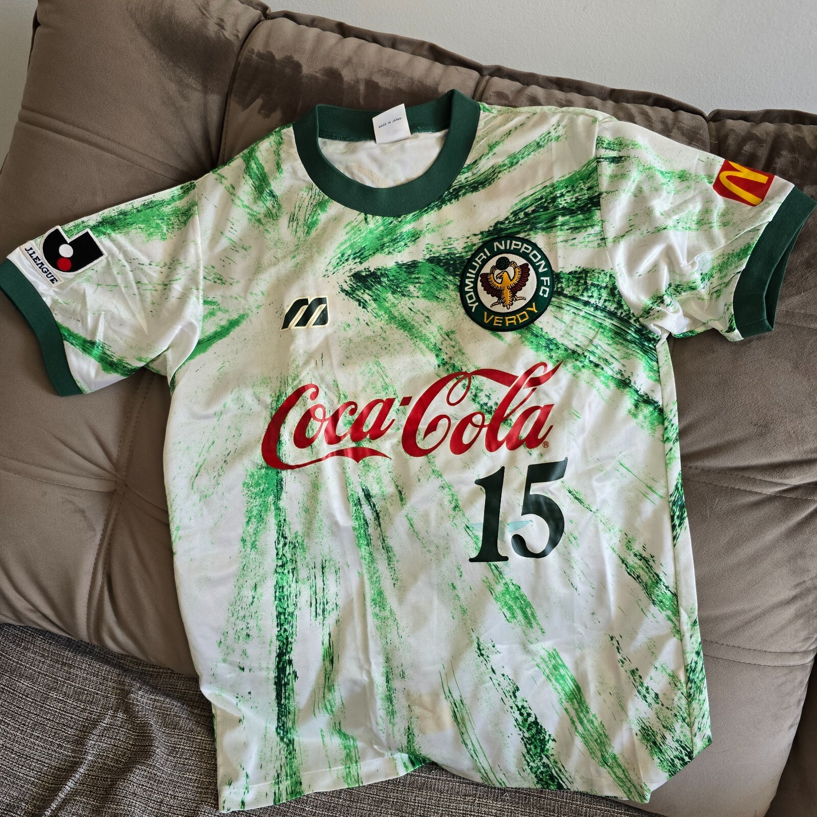 SHIRT JERSEY 1993 TOKYO YOMIURI VERDY KAWASAKI AWAY J-LEAGUE SHIRT JERSEY 1993 TOKYO YOMIURI VERDY KAWASAKI AWAY J-LEAGUE