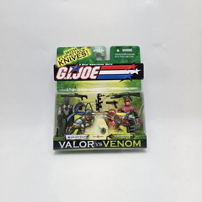 GI JOE HEAVY DUTY & RAZOR CLAW Venom Vs Valor Hasbro NIB Factory Sealed