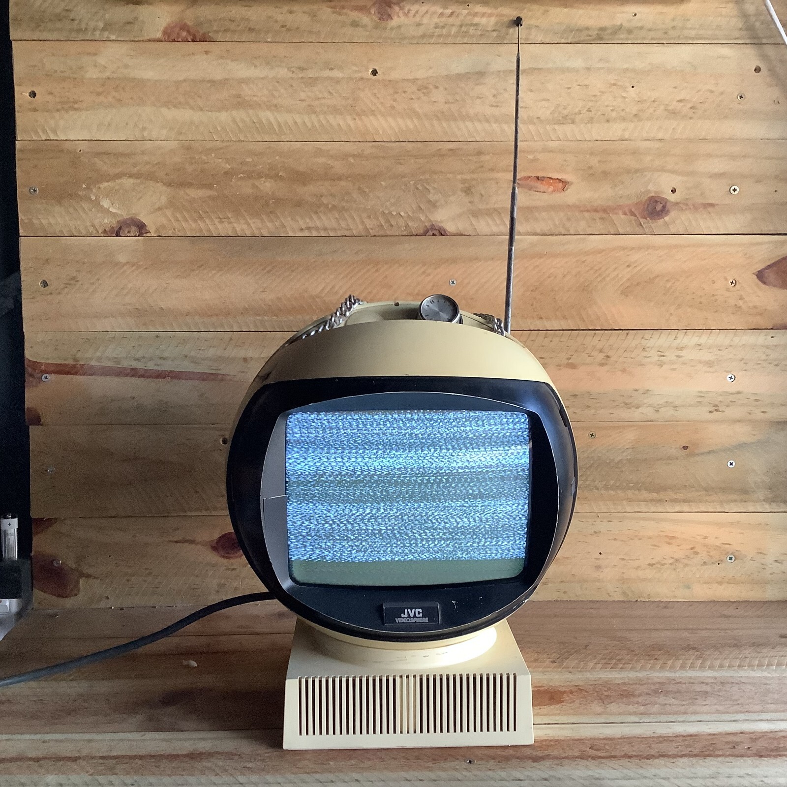 JVC VIDEOSPHERE WHITE ORIGINAL VINTAGE 1970s TELEVISION TV