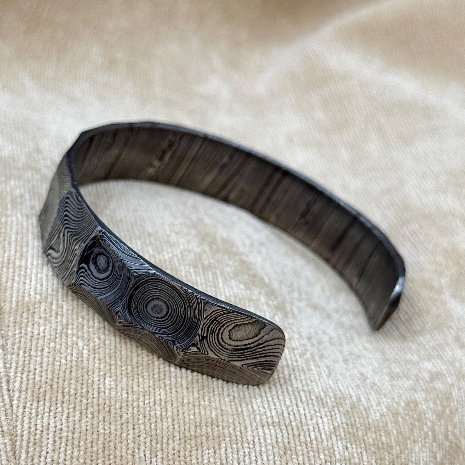 Hammered Bangle Vikings Modern Jewelry Anniversary Gift for him Unique Bracelet