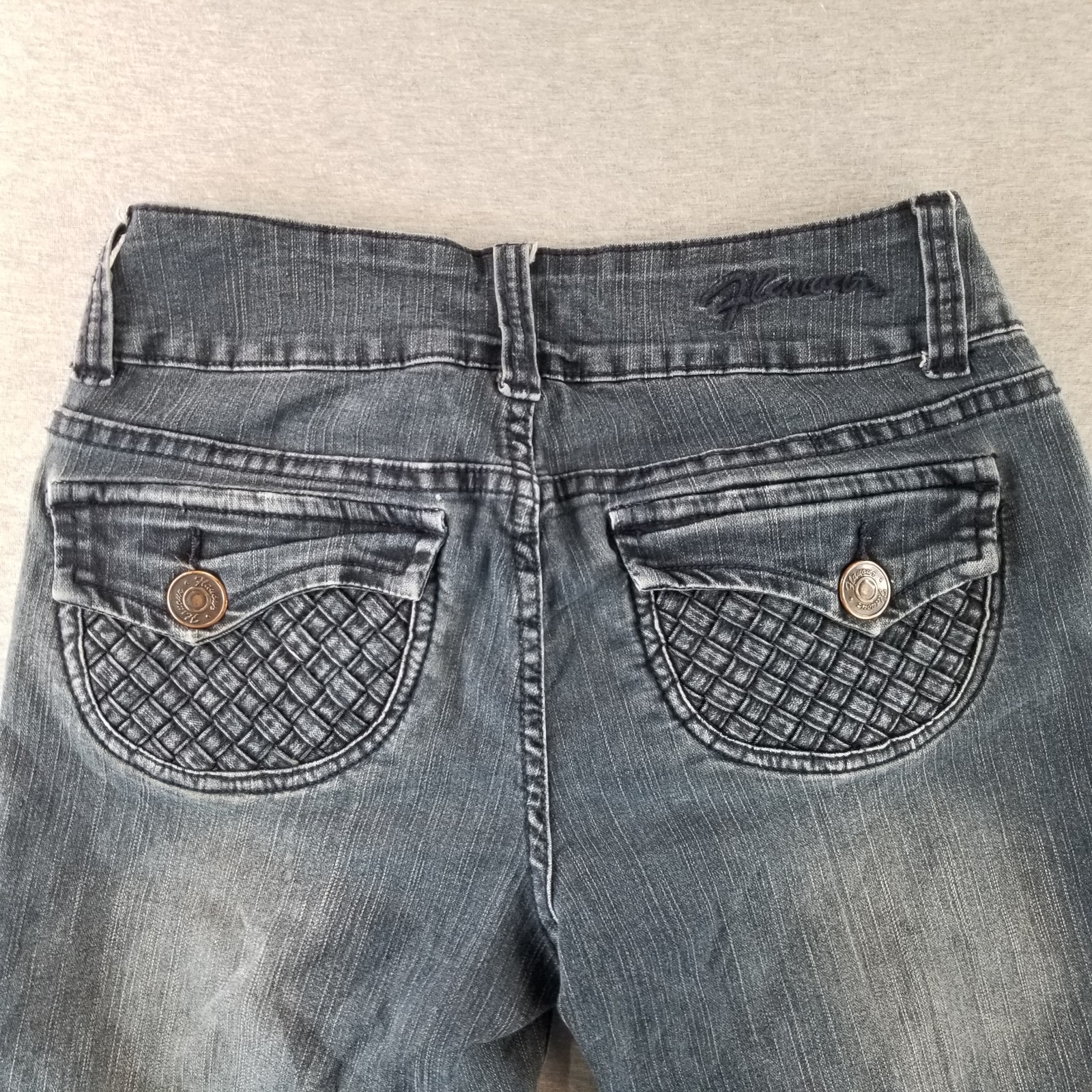 Flavor Jeans Womens Sz 10P VTG Stetch Mat. DarkWash Normcore Cute Trendy Stylish