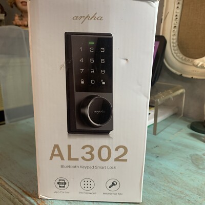 Arpha Electronic Keypad Deadbolt, Smart Keyless Entry Door Lock AL302 Open Box