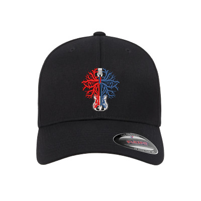 Grateful Dead Jerry Garcia Gov't Mule Logo Embroidered Flexfit Fitted Ball Cap
