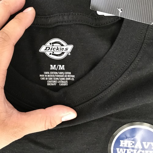 Dickies Mens Short-Sleeve Pocket T-Shirt Black SZ M