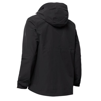 Pre-owned Jack Wolfskin Andean Pass Mens Jacket Hooded Windbreaker Black 1109201 6350