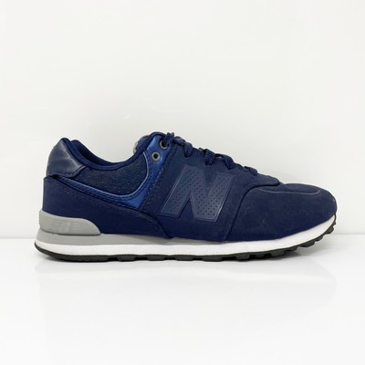 New Balance Boys 574 KL574A4G Синие повседневные кроссовки, размер 5 B, Синий, 574