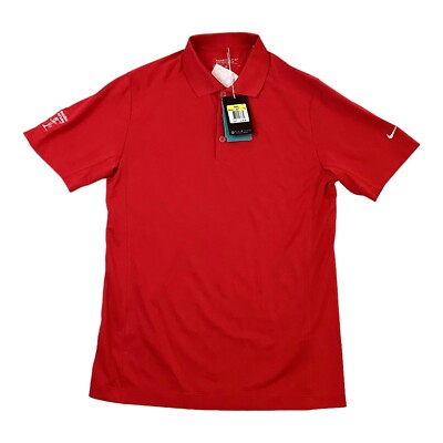 Nike Golf Tour Performance Polo Shirt Brad Miller Golf Outing Men Size Small Red
