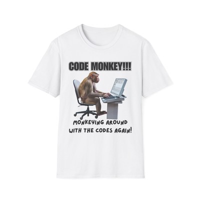 Code Monkey, Messing Around With The Codes Again - Monkey Medical Coding T-Shirt