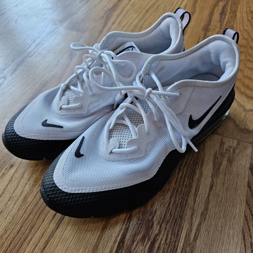 にんにく101 Nike Air Max Sequent White Black Mens Size 6.5 BQ8822-101