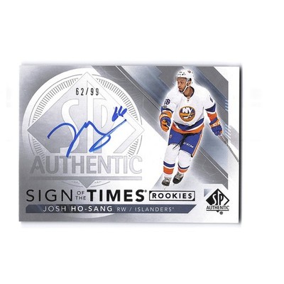2017 Upper Deck SP Authentic #SOTR-JS Josh Ho-Sang Sign of the Times 62/99