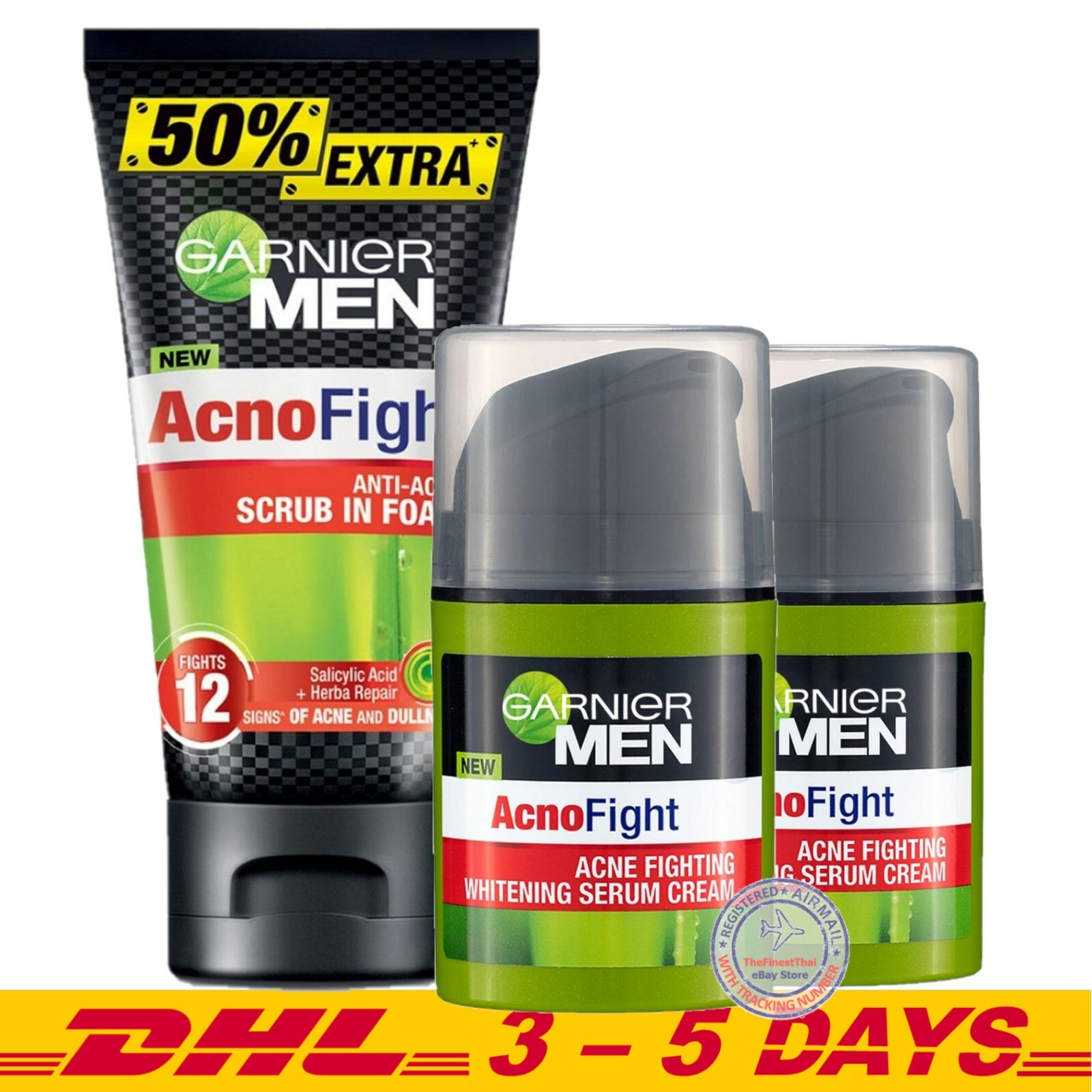 garnier men acno fight acne fighting whitening serum cream