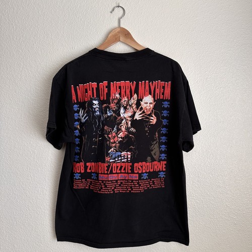 OZZY OSBORNE ROB ZOMBIE バンド Tシャツ Vintage 2001 Ozzie Osbourne Rob Zombie Tour Band shirt size