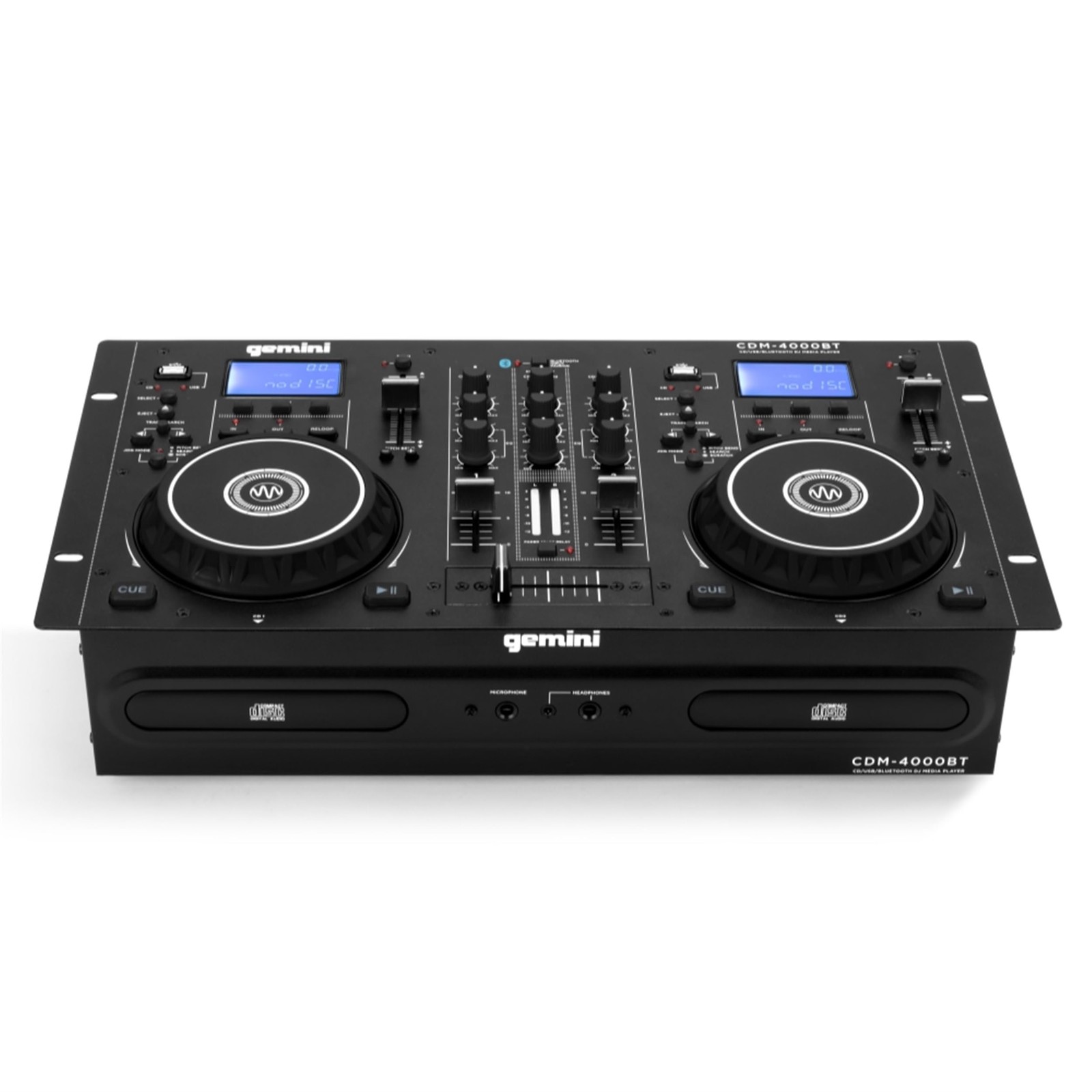 Gemini Sound CDM-4000BT: All-in-One DJ Standalone DJ CD Player & Mixer Combo