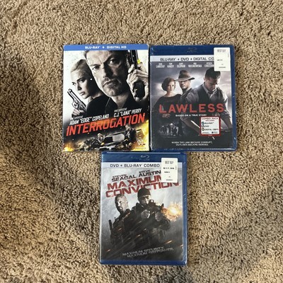Interrogation + Lawless + Maximum Conviction, 3 movie set brand new, Blu-Ray,