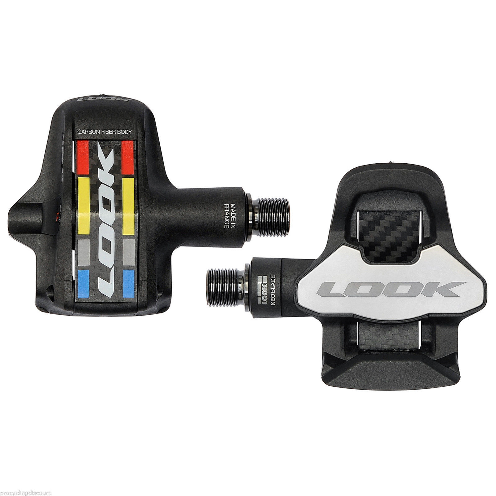 Pedales de bicicleta de titanio negro