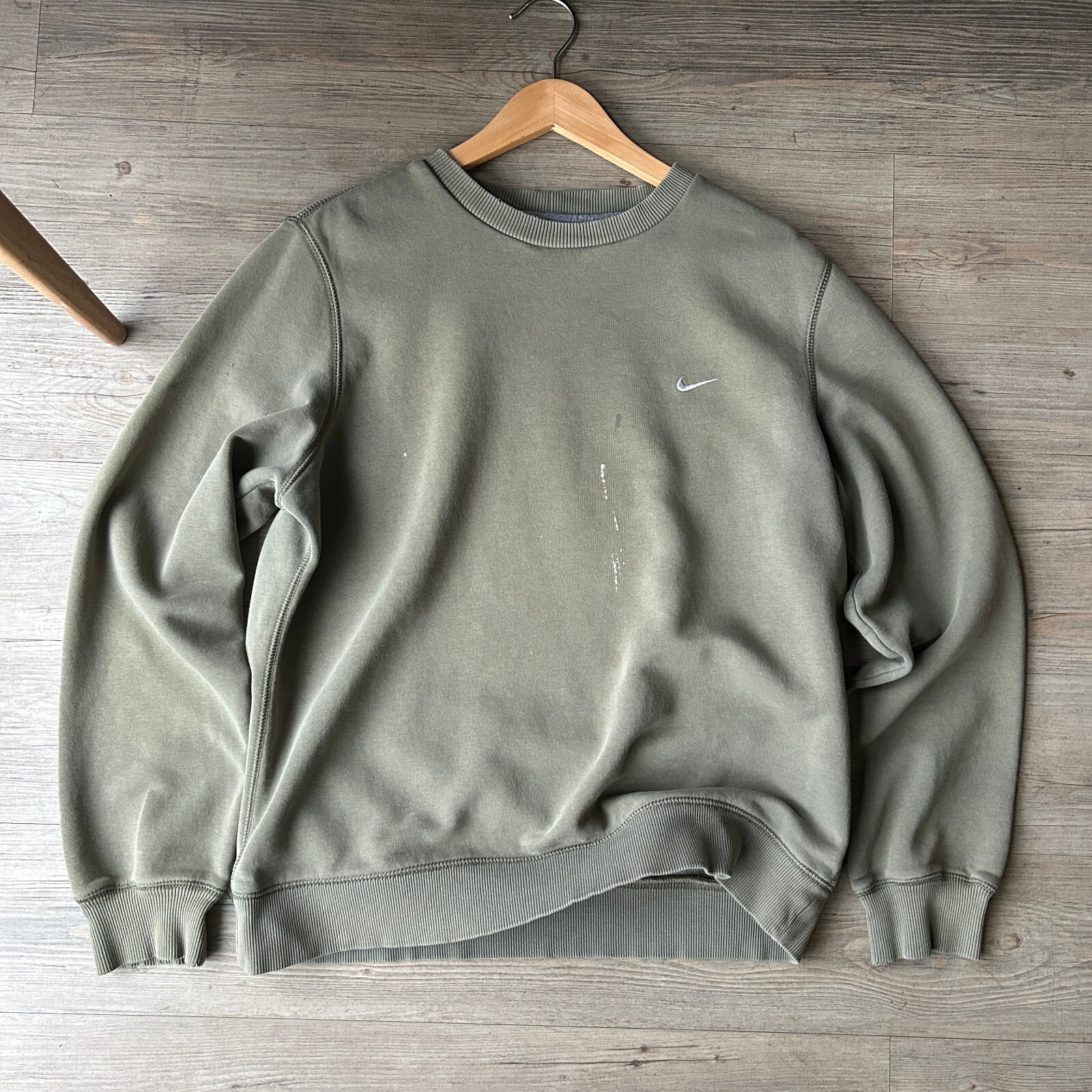 olive nike crewneck