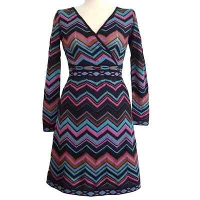 オールインワン・サロペット Missoni Black Chevron Viscose V-Neck Dress With Lame _1.JPG?set_id=880000500F