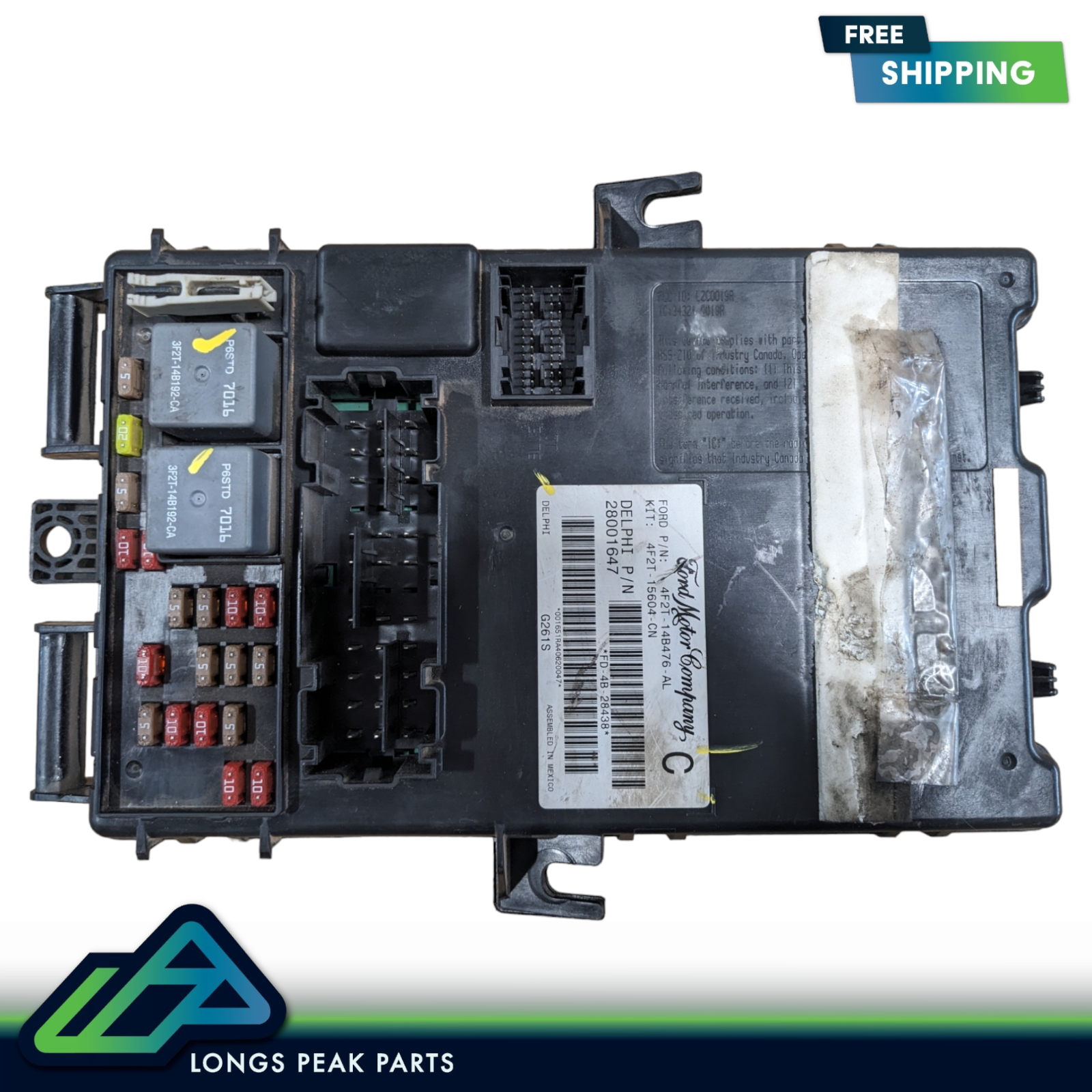 2004 Ford Freestar Multifunction BCM Fuse Box Control Module 4F2T-14B476-AL