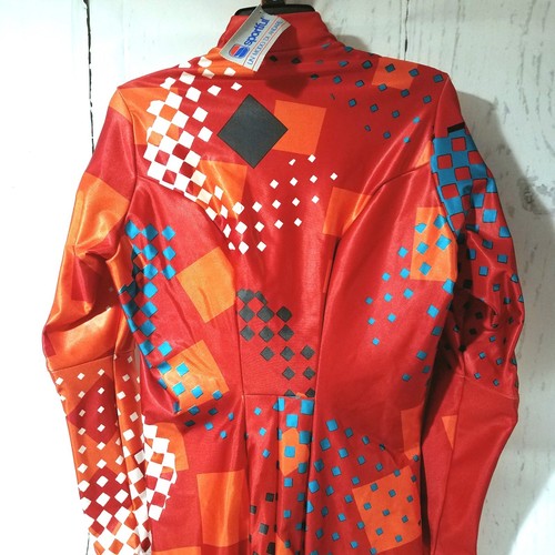 Sportful Padded Suit Italy XXL Red Orange Geometric Ski