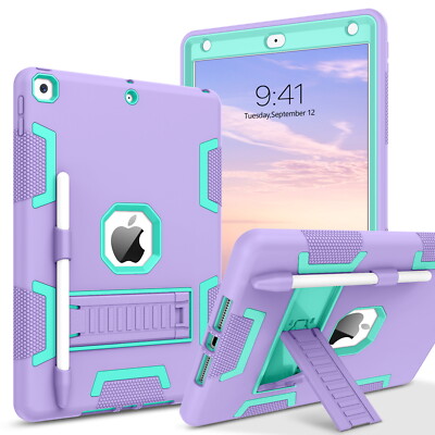For iPad 9th 8th 7th Generation 10.2'' Case Shockproof Heavy Duty Cover For Kids