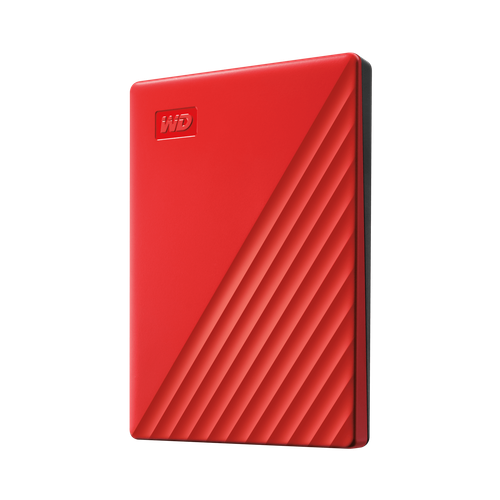WD 1TB My Passport, Portable External Hard Drive, Red - WDBYVG0010BRD-WESN