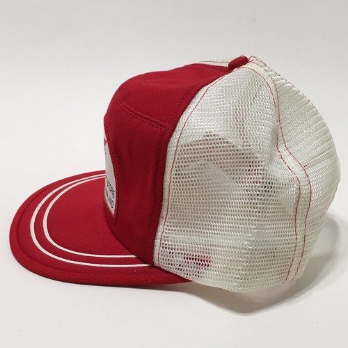 Vintage Red Wing Shoes Hat Cap Patch Mesh Foam Trucker Snapback Shipshewana USA