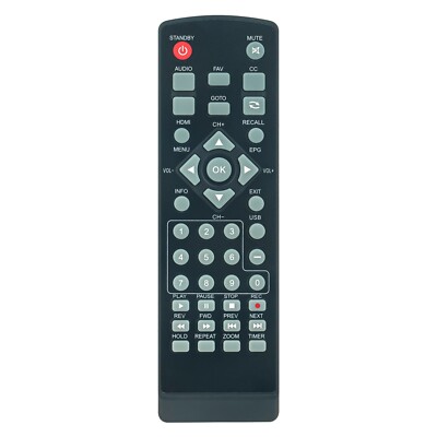AT103B AT-103B Replaced Remote Control for Ematic Digital TV Converter Box