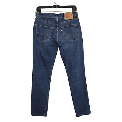 Levis 511 Slim Fit Denim Jeans Mens Size 30 x 30 Darker Blue Stretch Slim Leg