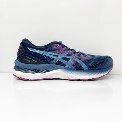 

Asics Womens Gel Nimbus 23 1012A885 Синие кроссовки для бега Размер 8.5, Синий, Gel Nimbus 23