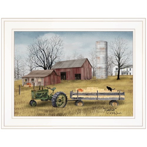 Hayride 1 Настенный принт в белой рамке