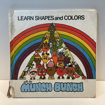 The Munch Bunch Learn Shapes and Colors 1980s Vintage Kids Book