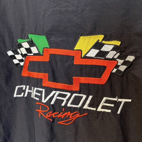 Vintage American Made Sportswear Embroidered Chevrolet Racing Jacket M