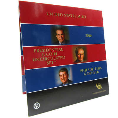 2016 P&D Presidential Dollar $1 Coin Uncirculated Set OGP SKU:CPC3633