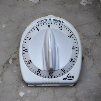 Vintage Robert Shaw Lux 60 Minute Minder Kitchen Timer Atomic Rocket Knob Works
