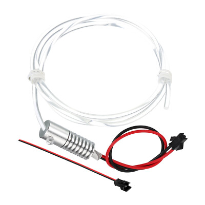 4mm 1m PMMA Side Glow Fiber Optic Cable Kit with 12V 1.5W LED Light Cool White