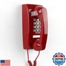 Retro Wall Mount Phone with Loud Mechanical Ringer Vintage Wall Phones for landline with Volume Adjustable Old Fashioned Corded Landline Telephone for Home School Kitchen Office