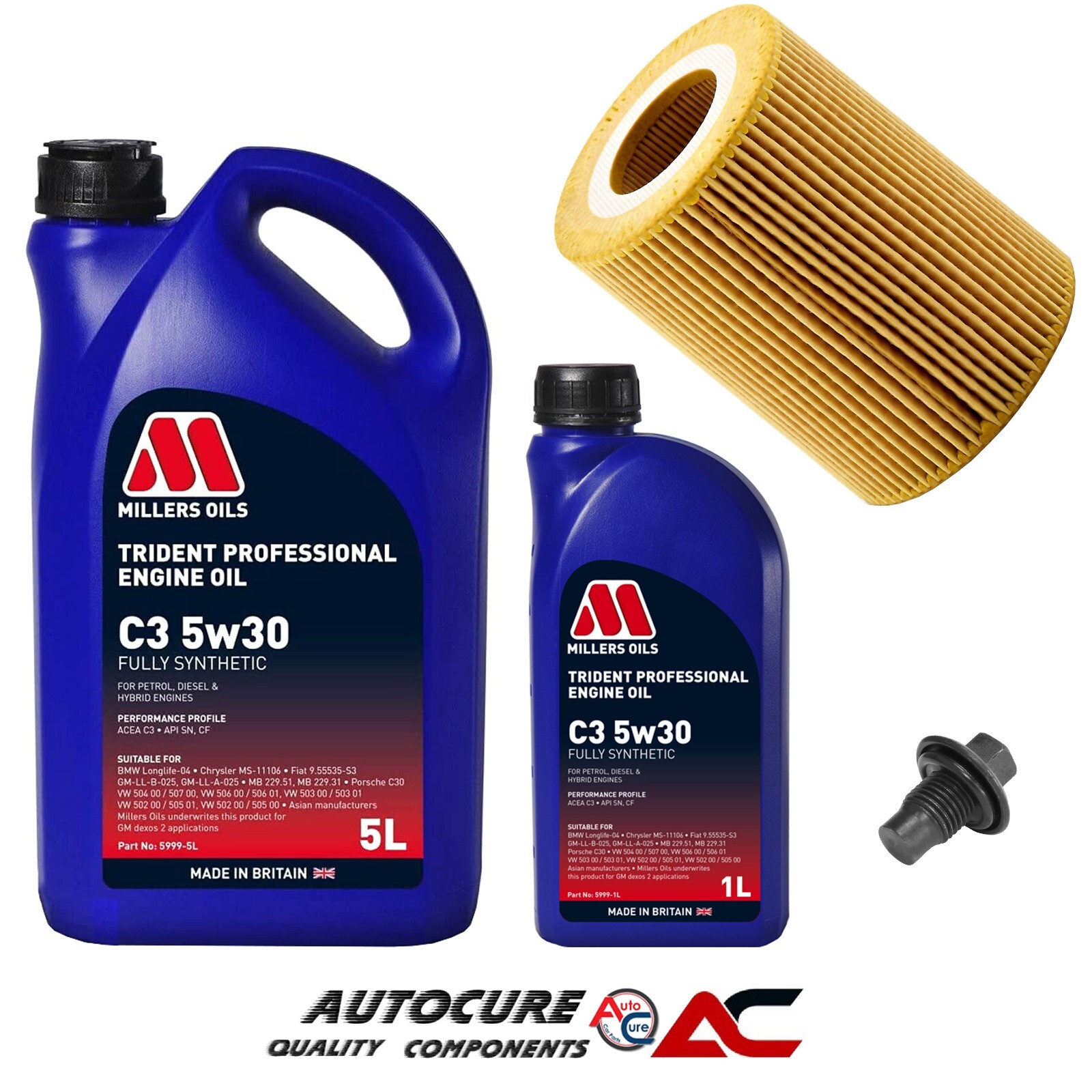 FOR LAND ROVER DISCOVERY 3.0 SDV6 HSE MK4 OIL FILTER SERVICE KIT & 6L OIL