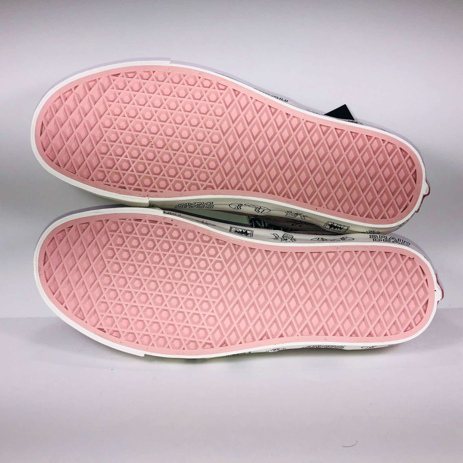 Pre-owned Vans Braindead Era Lx Silver Pink Marshmallow White Sneakers Vn0a38fan8d Size 9
