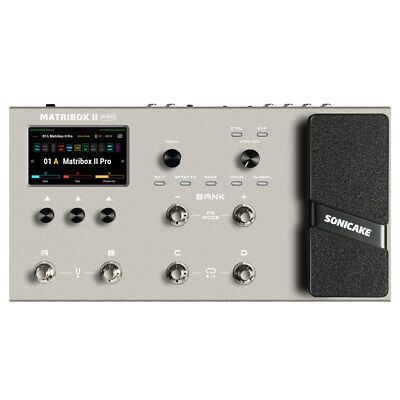 SONICAKE Matribox II Pro Guitar Bass Modeling IR Cabinets Expression Pedal FX